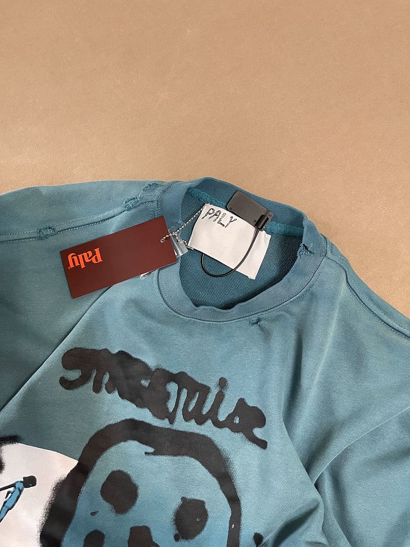 Unbranded 198 Paly Hollywood StreetwiseAirbrush Crewneck : Blue Green S M L - Image 10