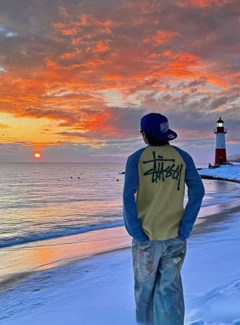 Stussy 198 STU Long Sleeve 2014 : Black Apricot White Sand Desert Camo Red Blue Yellow S-XL - Image 58
