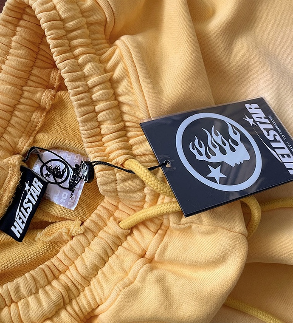 Hellstar 238 Hellstar Studios Sports Zip Up Hoodie Big Logo Water Long Yellow S-M-L-XL - Image 6