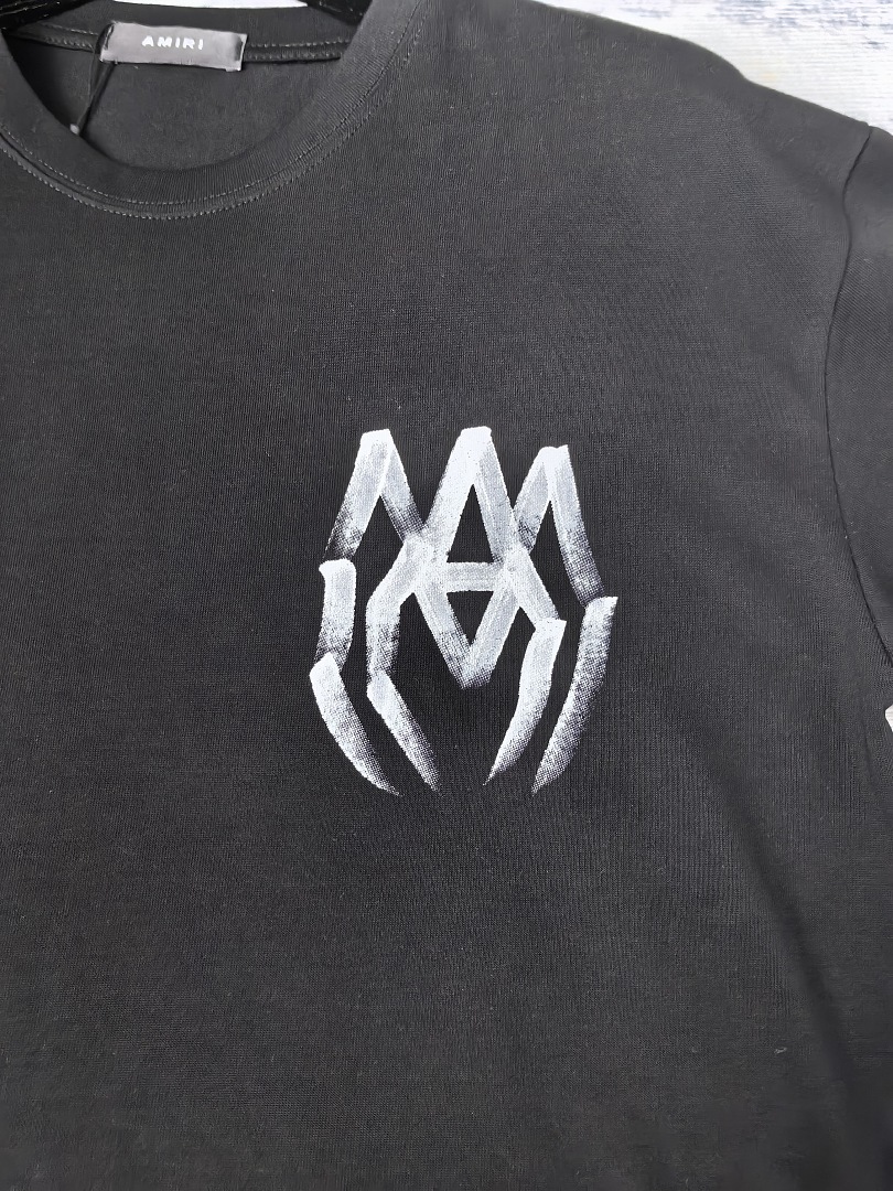 AMIRI 118 26Ss New Short Sleeve T Black White S M L XL 9927# - Image 28