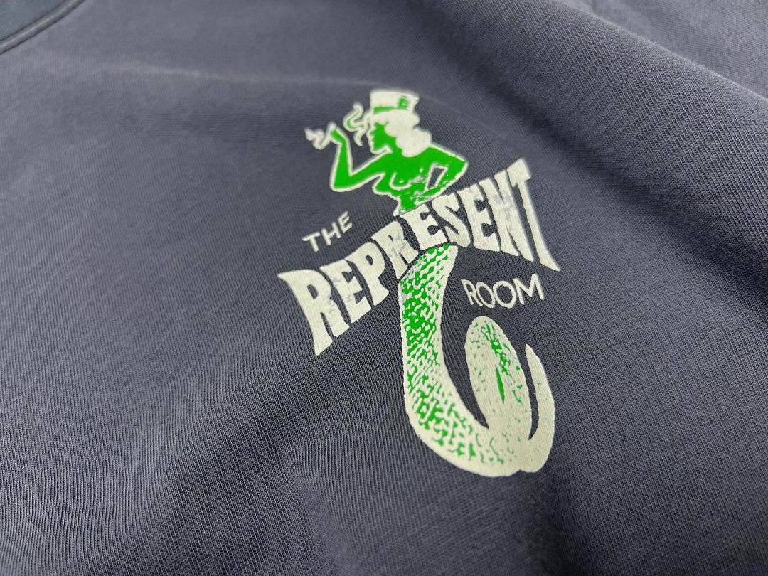 Represent New High Mens Womens Top Wide Short Sleeve : S M L XL Water (Black) - Image 14