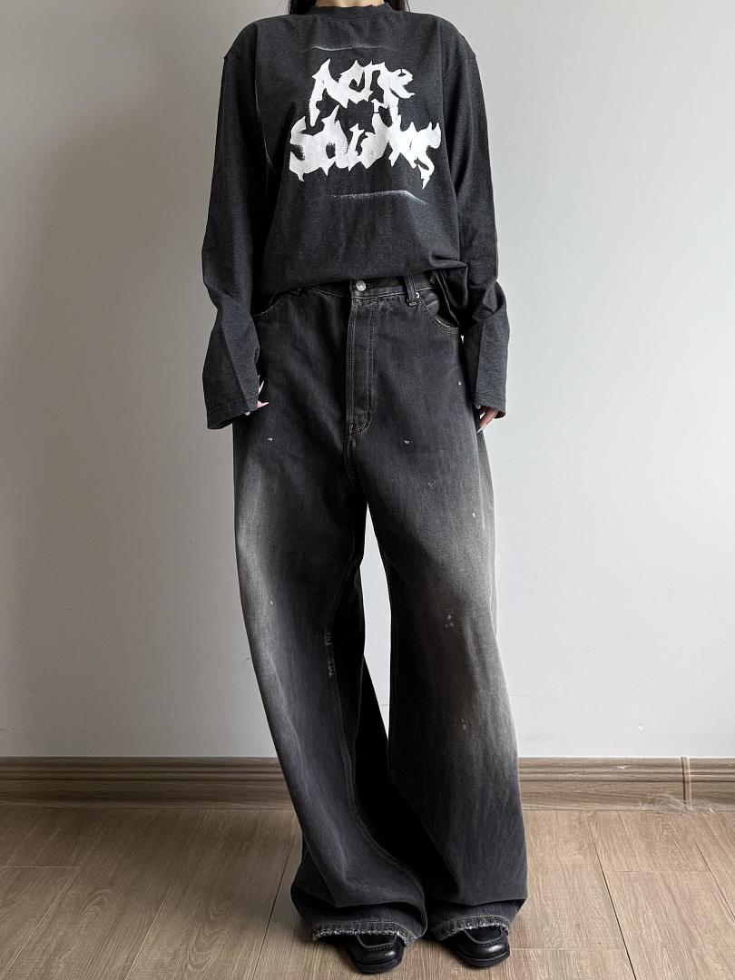 Acne Studios 158 AC Summer Gum Long Sleeve : White Black S-XL 3386 Small - Image 28