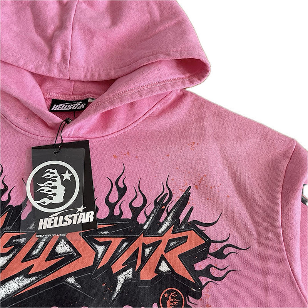 Hellstar 258 Hellstar Studios Brainwashed Hoodie With Brain Water Pink S-M-L-XL - Image 4