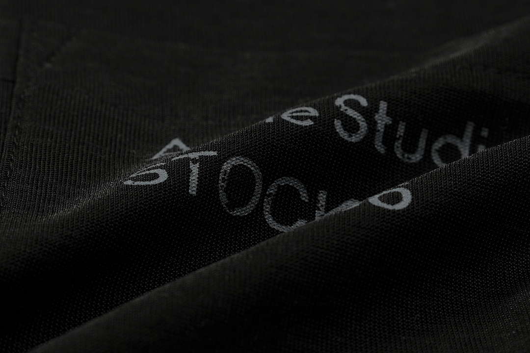 Acne Studios 118 AC LOGO Print Short Sleeve T Black White Brick Red S-XL 8096# - Image 26