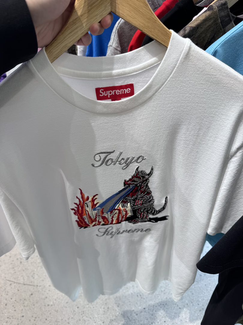 Supreme 178 SS26 MONSTER Tokyo Embroidered Small T Black White S-XL - Image 25