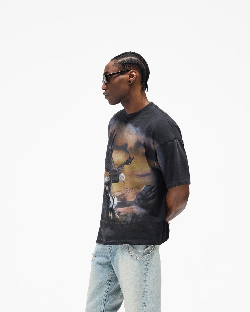 Represent 158 Represent Mountain Classic T : S M L XL (Black Grey) - Image 13