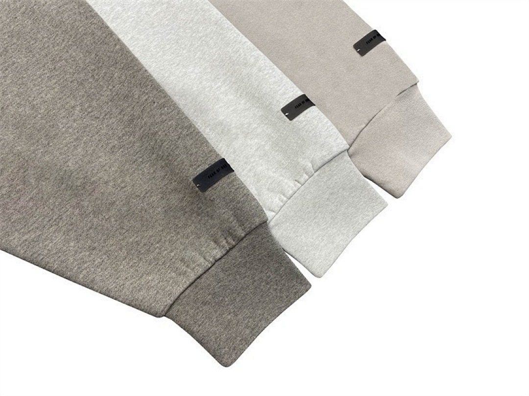 Essentials 238 Ess SS25 Classic Hoodie Label Print Silk Silver Gum Black Oatmeal Grey Brown XS-XL - Image 22