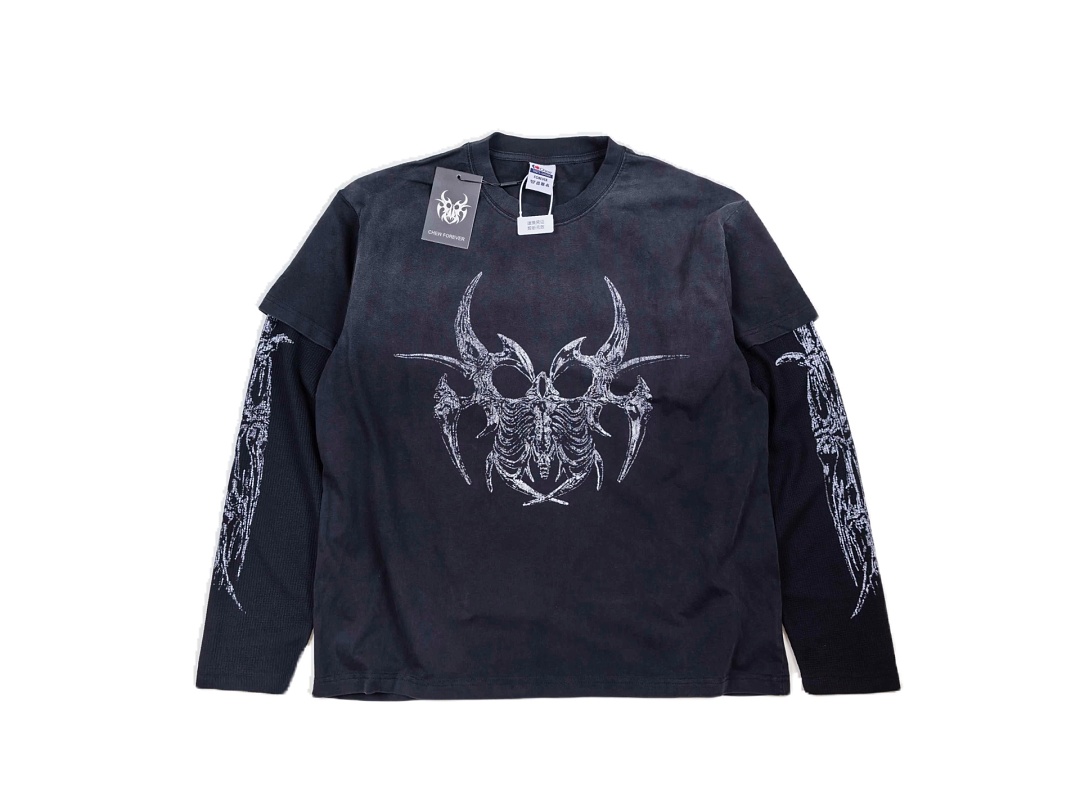 Chanel 168 CHEW FOREVER Long Sleeve : Water Black :S M L