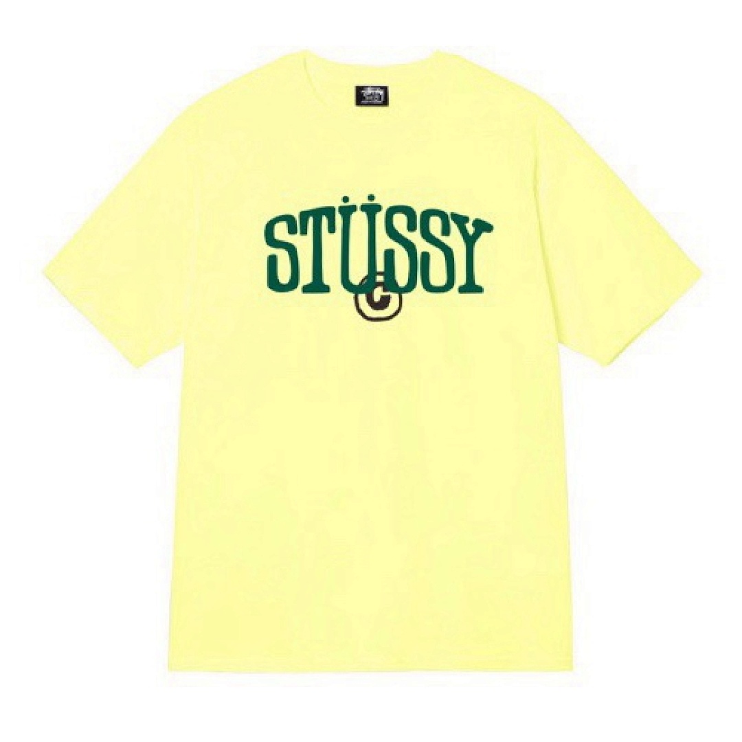 Stussy 108 Stussy Logo Print Short Sleeve T : Black White Yellow S Ｍ L XL - Image 6