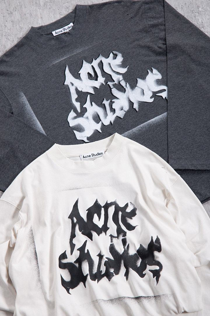 Acne Studios 158 AC Summer Gum Long Sleeve : White Black S-XL 3386 Small - Image 14