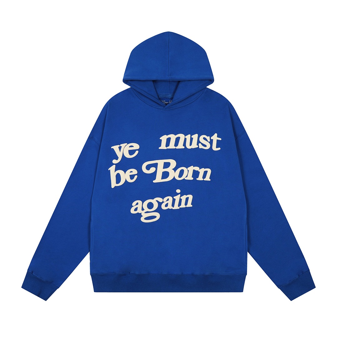 Unbranded 218 CPFM YE MUST BE BORN AGAIN HOODIE Velvet : Black Brown Dark Grey Ink Green Color Blue Yellow Bright Red Orange Purple S M L - Image 6
