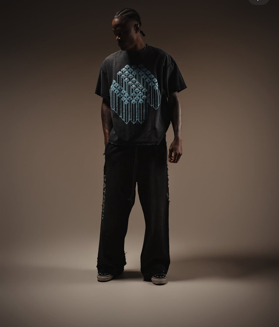 Unbranded 128 SATOSHI NAKAMOTO Gridlock T : Washed Black S M L - Image 15