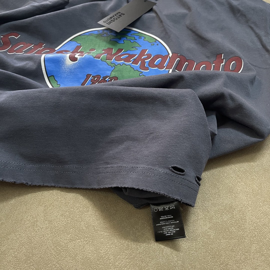 Unbranded 138 Satoshi Nakamoto 1969 Rock Tee Short Sleeve : Washed Grey S M L - Image 8
