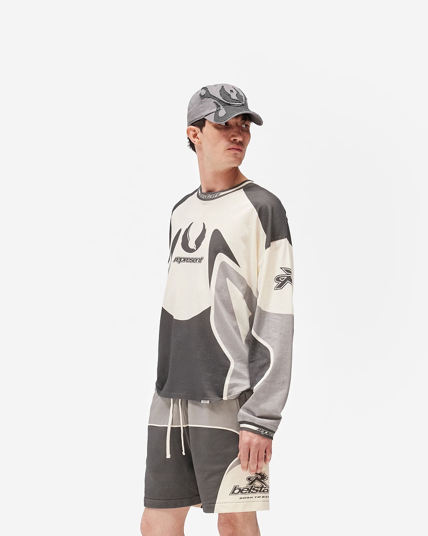Represent 168 Represent × Belstaff Collab Long Sleeve : S M L XL Cream Apricot - Image 13