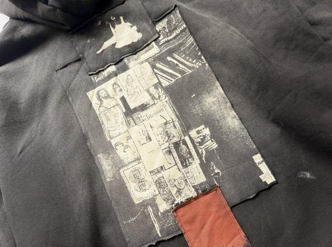 Enfants Riches Deprimes 298 Enfants Riches Deprimes / Sea Patch /12 Canvas Patchwork : S M L XL (Washed Black) - Image 9