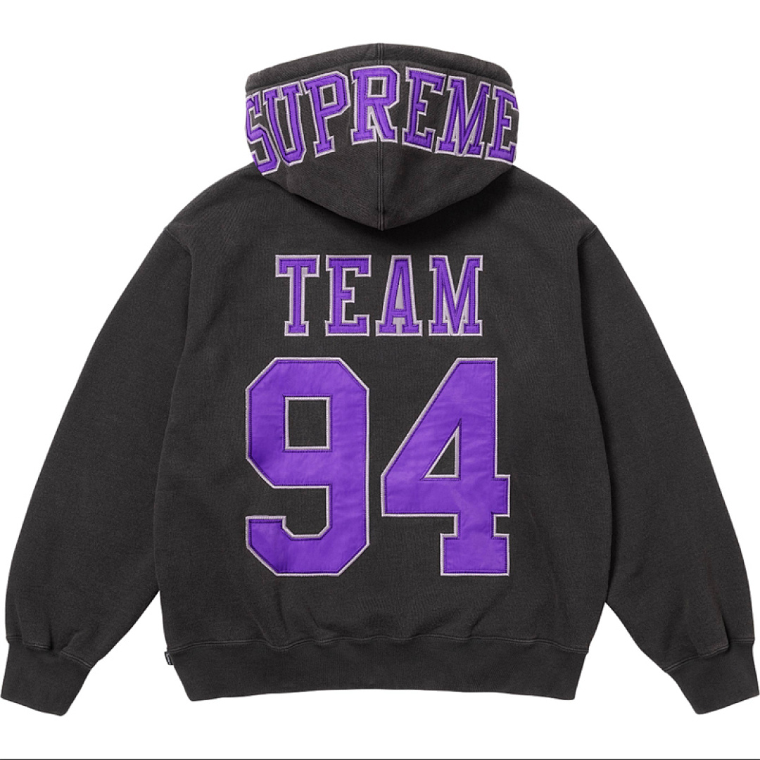 Supreme 338 TEAM 94 HOODED SWEATSHIRT Water Black Red S M L