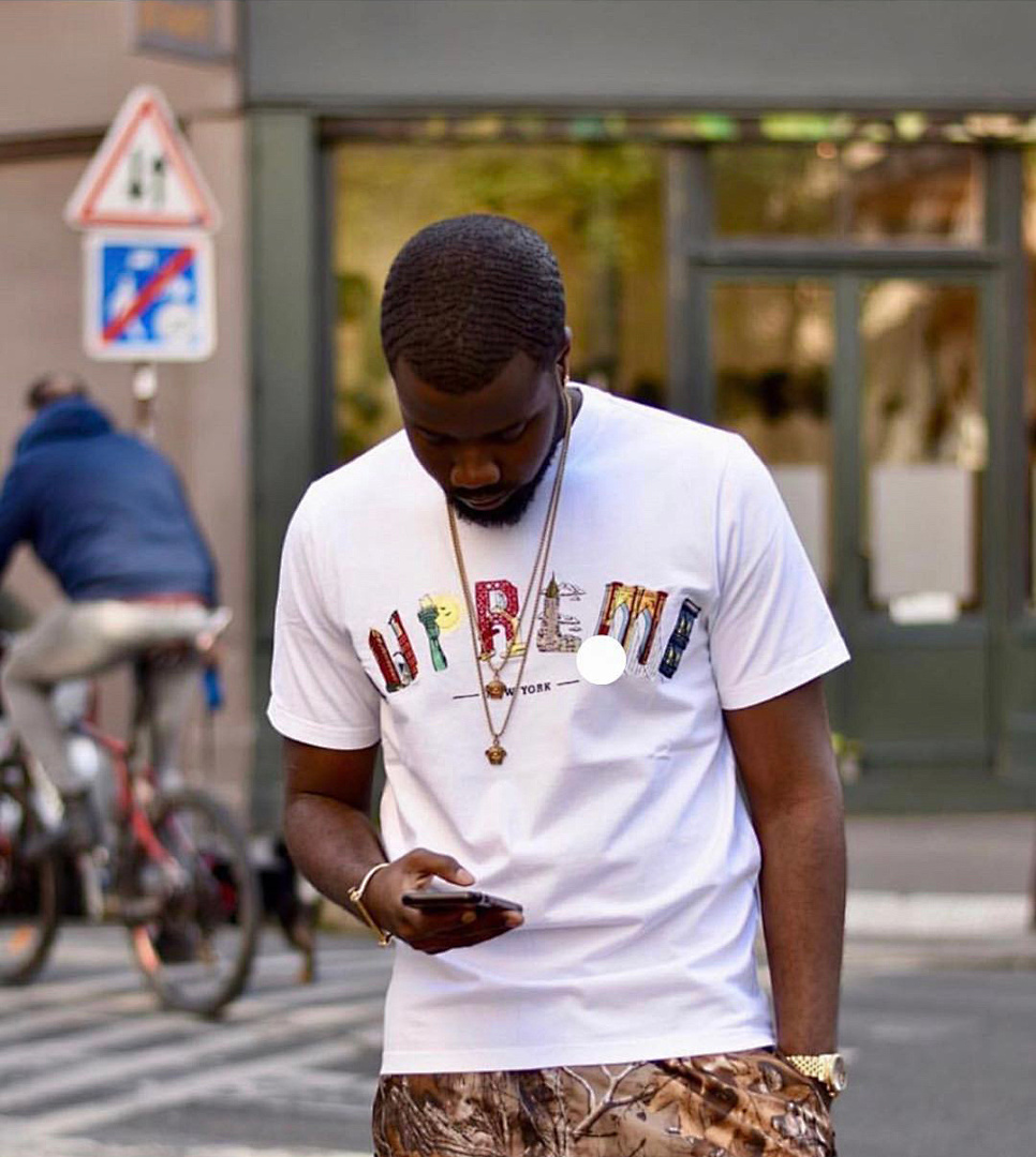 Supreme 118 Sup 19SS City Arc Tee Embroidered Logo Color Short Sleeve T Black White S-XL B104# - Image 14