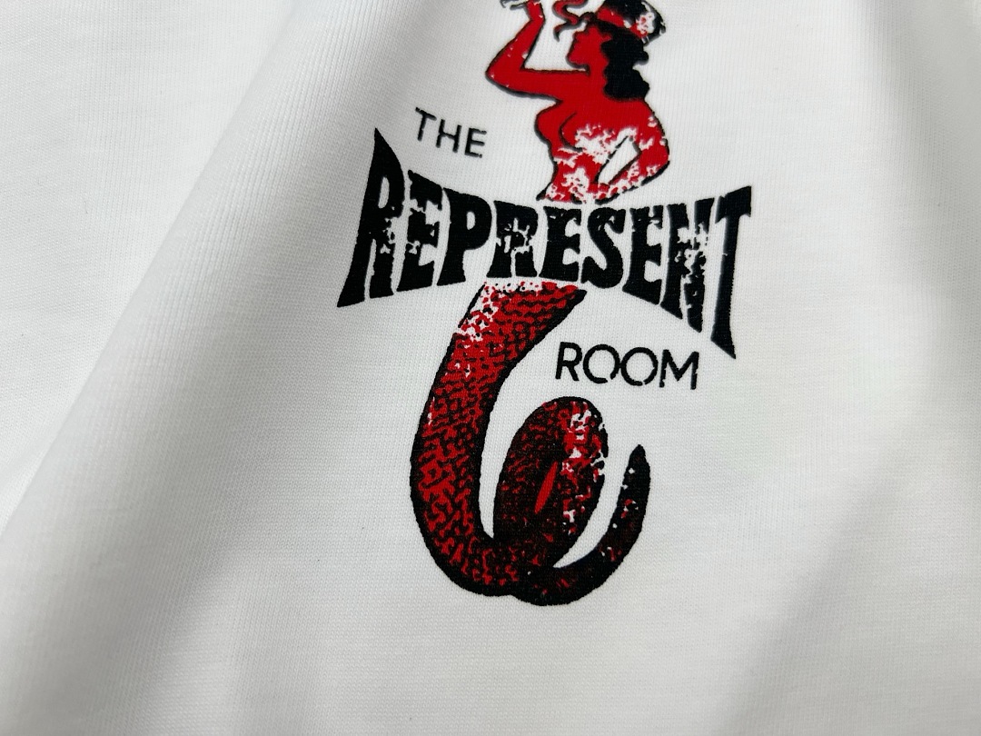 Represent New High Mens Womens Top Wide Short Sleeve : S M L XL Water (Black) - Image 7