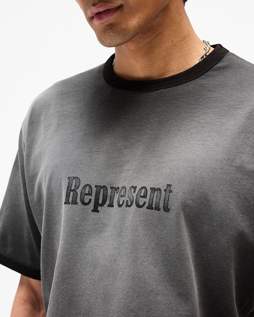Represent 148 REPRESENT New High Mens Womens Top Wide Short Sleeve : S M L XL Water (Black) - Image 18