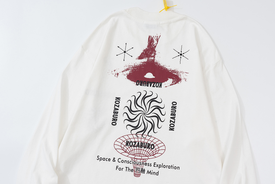 Off-White 108 Kozaburo Triple Wind Print Long Sleeve T Blue Light Black Off White S-XL 3231# - Image 18