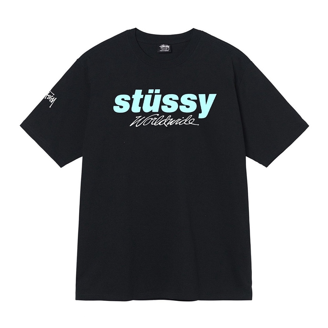 Stussy 108 Stussy City LOGO Short Sleeve T : Black White S Ｍ L XL - Image 4