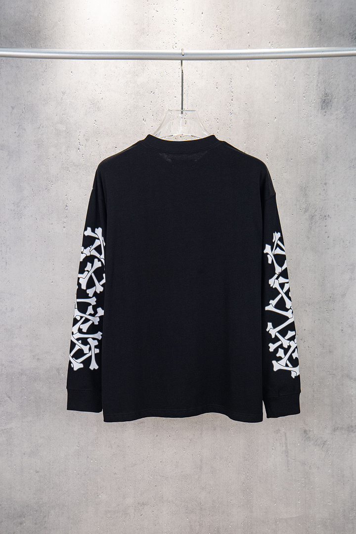 AMIRI 138 Wide Version Model Long Sleeve T Black White S M L XL 602# - Image 46
