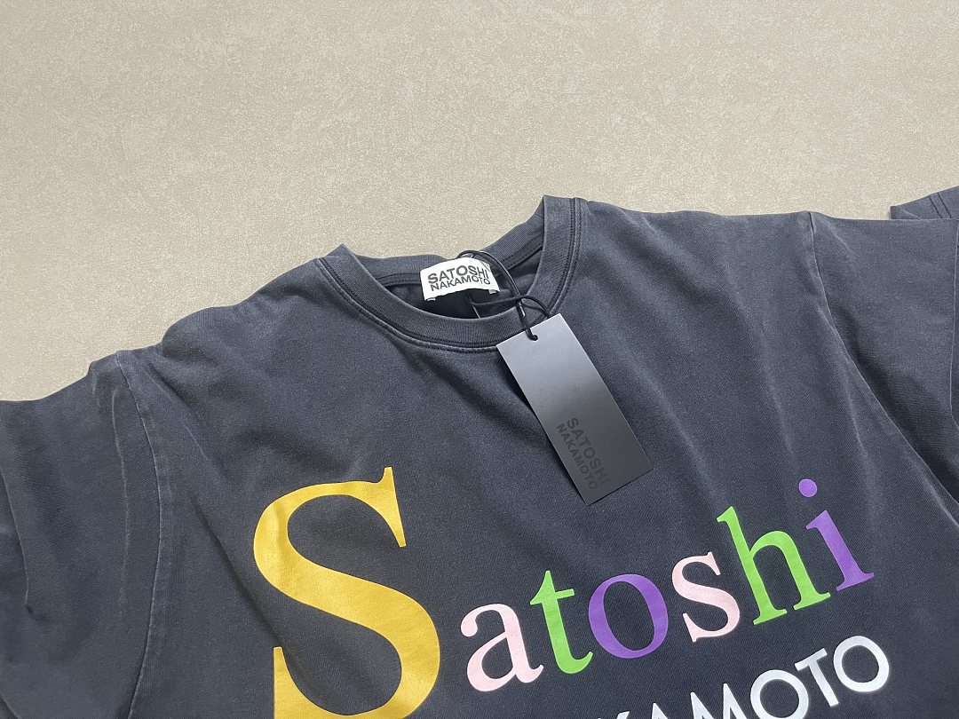 Unbranded 128 Satoshi Nakamoto Washed Short Sleeve T : Black S M L - Image 7