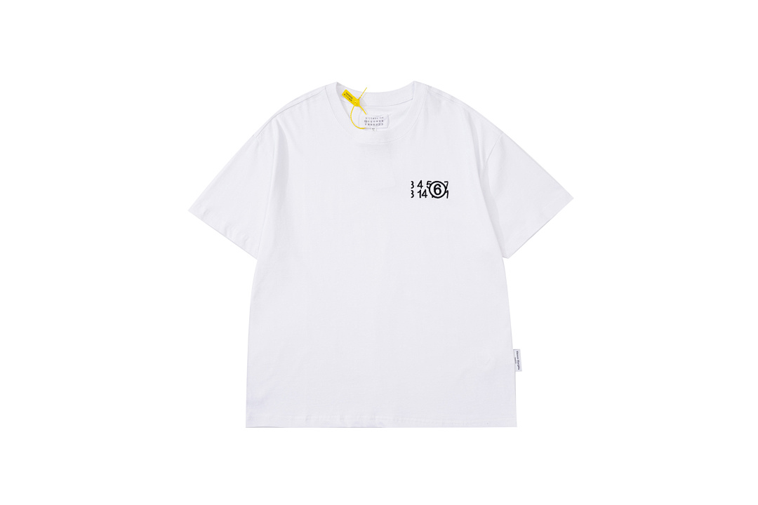On Running 118 MM6 Maison Margiela Embroidered LOGO Label Short Sleeve T Black White 46 48 50 52 3950# - Image 18