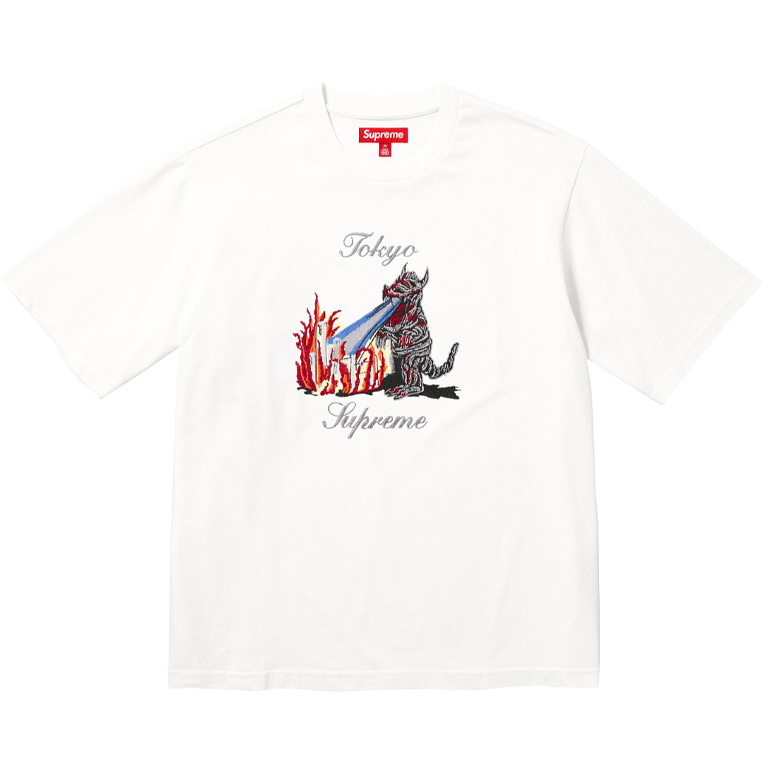Supreme 178 SS26 MONSTER Tokyo Embroidered Small T Black White S-XL - Image 3