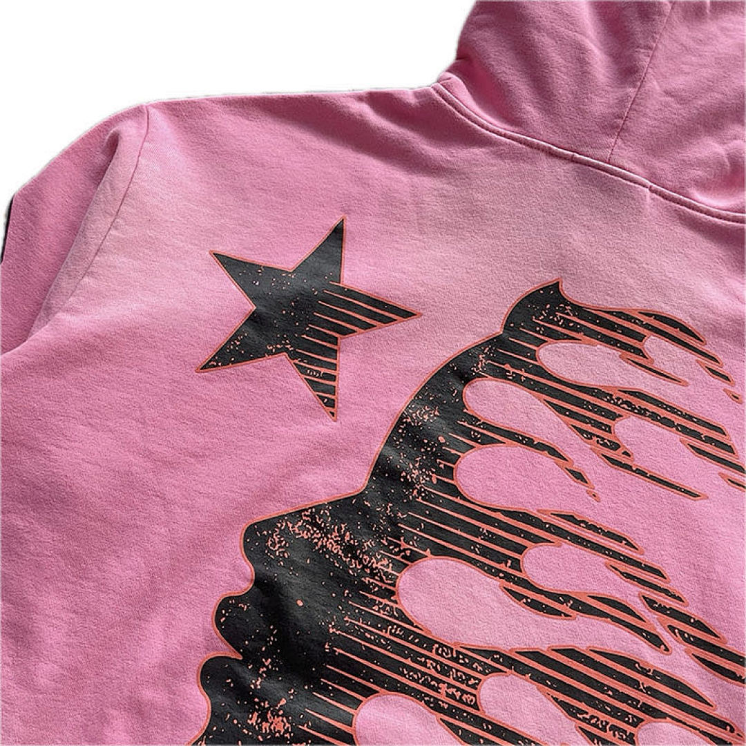 Hellstar 258 Hellstar Studios Brainwashed Hoodie With Brain Water Pink S-M-L-XL - Image 9
