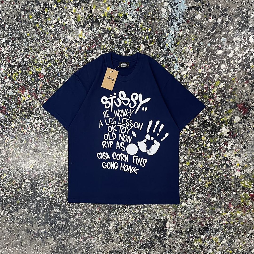 Stussy 108 Stu Print Short Sleeve T : Black White S Ｍ L XL XXL - Image 5