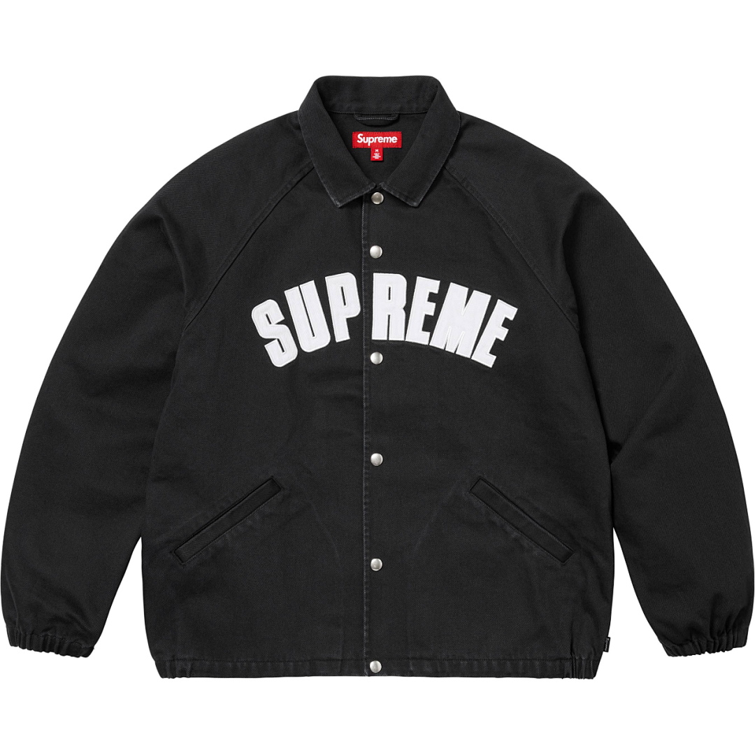 Supreme 368 SS25 DENIM COACHES JACKDE (Black) - Image 5