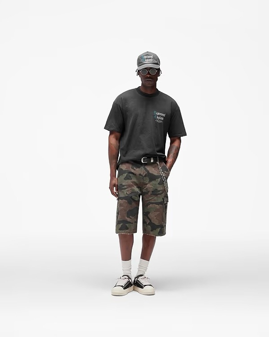 Off-White 128 REPRESENT New High Mens Womens Top Water Wide Short Sleeve T : S M L XL Off (White) - Image 25