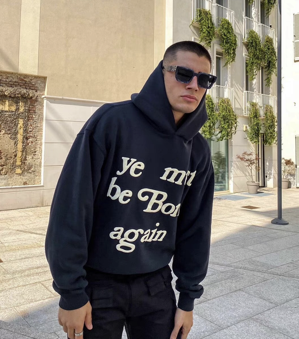 Unbranded 218 CPFM YE MUST BE BORN AGAIN HOODIE Velvet : Black Brown Dark Grey Ink Green Color Blue Yellow Bright Red Orange Purple S M L - Image 23