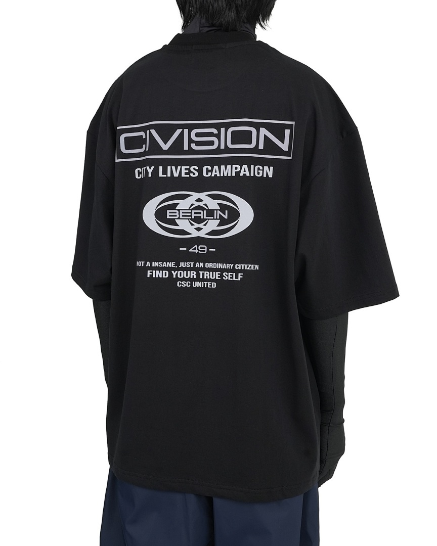 On Running 108 CIVISION By CSC Print LOGO Short Sleeve T White Black 1 2 3 8032# - Image 37