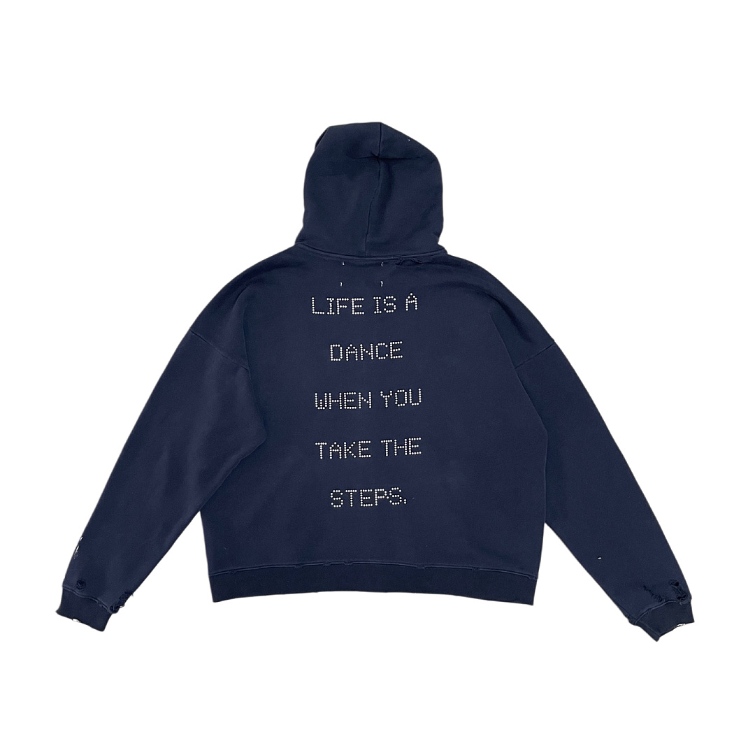 Unbranded 268 Paly Hollywood Treatment Center Zip Hooded Sweatshirt NAVY : S M L - Image 3