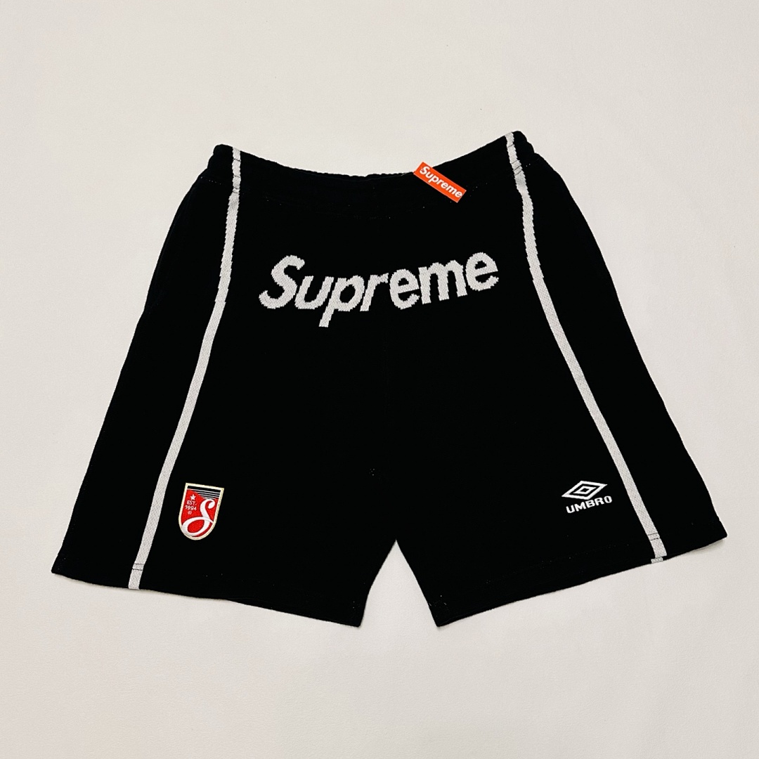 Supreme 288 UMBRO Collab SS25 KNIT SHORTS30 Patchwork Short Quad Black Red Purple Light Blue S-XL - Image 15