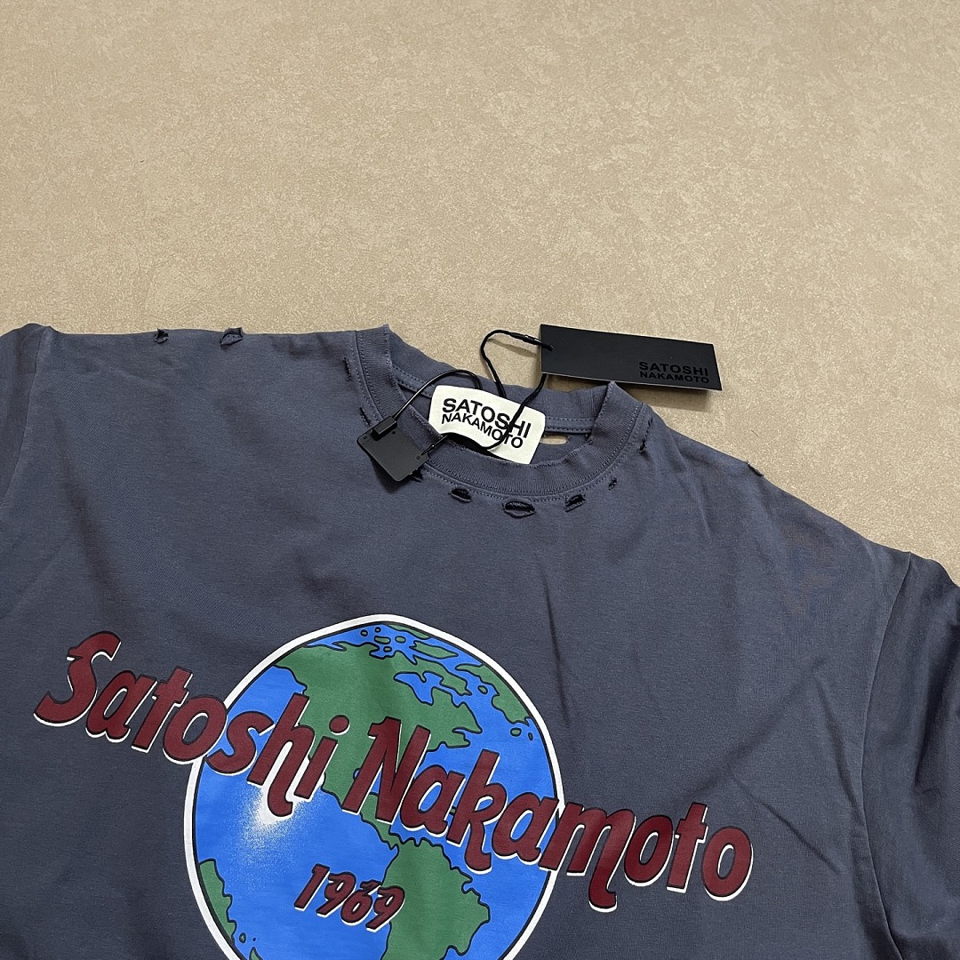 Unbranded 138 Satoshi Nakamoto 1969 Rock Tee Short Sleeve : Washed Grey S M L - Image 6