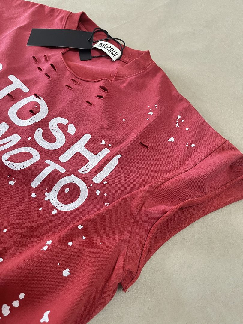 Unbranded 128 SATOSHI NAKAMOTO Luke Destroyed Ink Sleeve T : Washed Black Blue Red S M L - Image 32