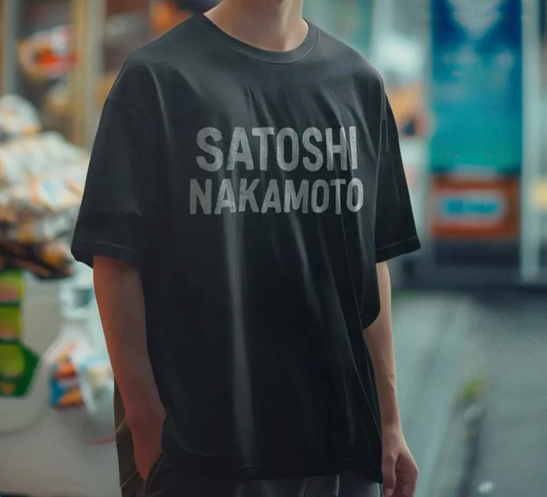 Unbranded 128 Satoshi Nakamoto Vintage Tee T Washed Black White S M L - Image 17