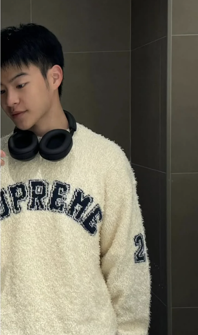 Supreme 368 SS25 TEXTURED ARC SWEATER Fleece Velvet Black Apricot Pink S-XL - Image 49