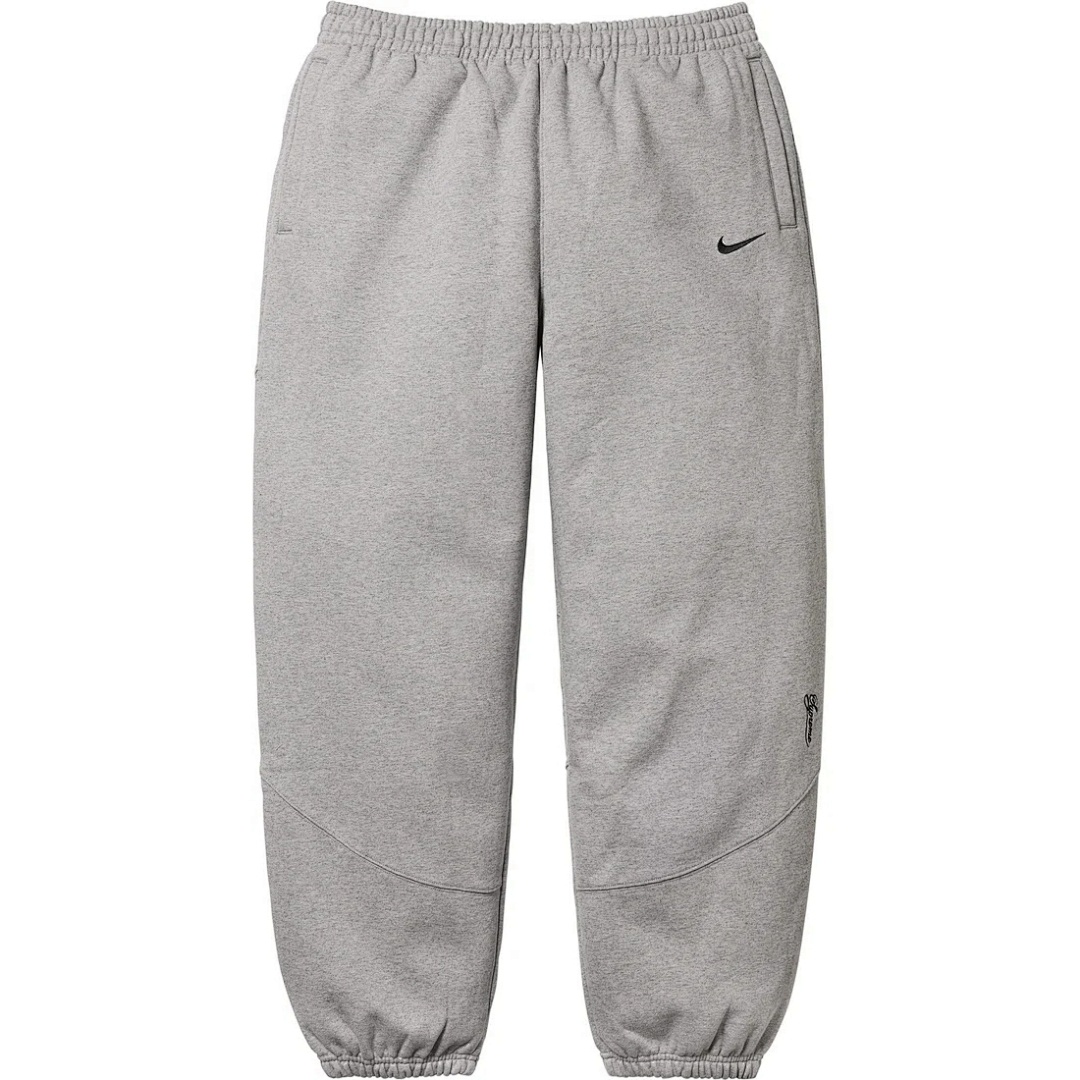 Supreme 368 SWEATPANT Embroidered LOGO Wide Black Grey Red S-XL - Image 8