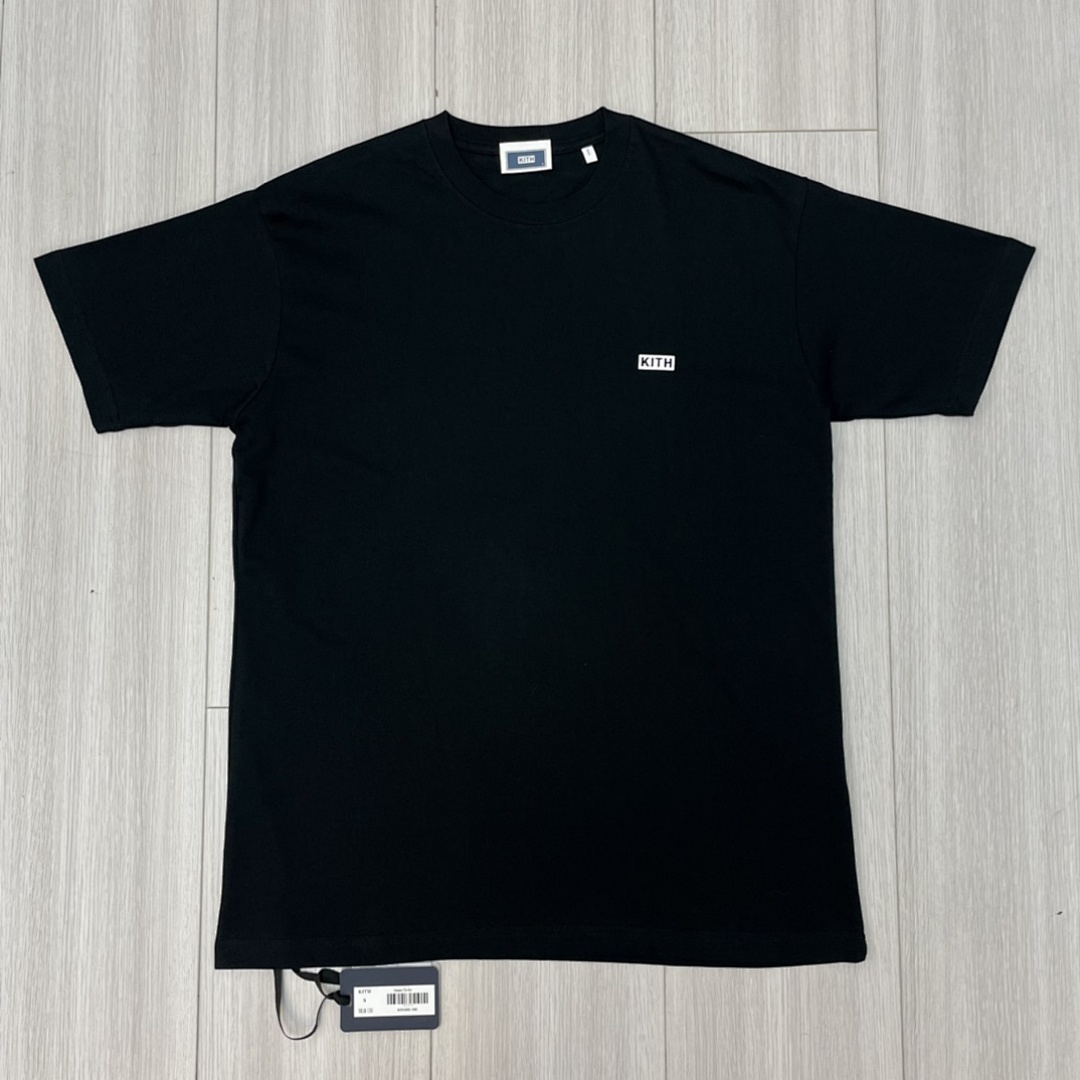 Adidas 128 KITH Summer Small LOGO Label Short Sleeve T : Black White Coffee Military Green Off Grey S M L - Image 23