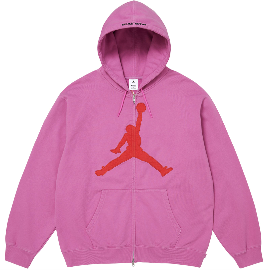 Supreme 368 ZIP UP HOODED SWEATSHIRT Buckle Embroidered Black Light Blue Red S-XL - Image 6