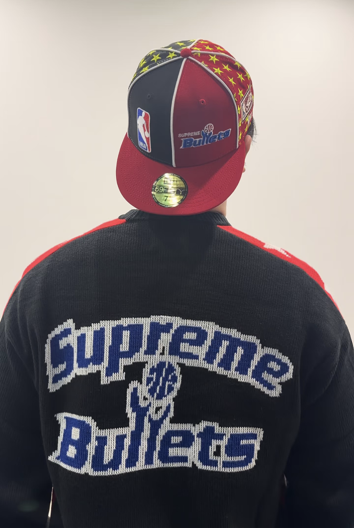 Supreme 328 SS26 Mitchell & Ness Sweater Bullets Fleece Black S-XL - Image 16