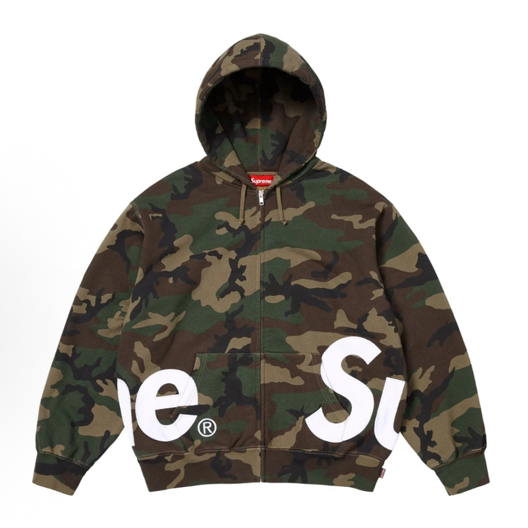 Bape 398 SS25BIG LOGO ZIP UP HOODED Big Label Camo S-XL