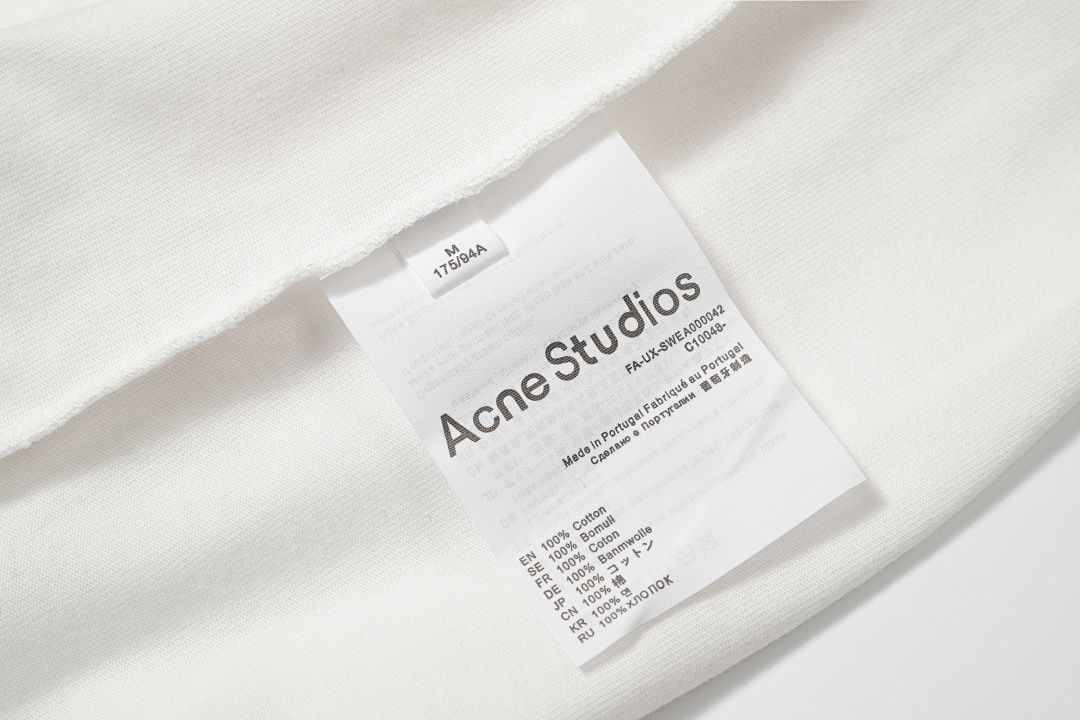 Acne Studios 138 AC Print Long Sleeve T Black White S-XL 3100# - Image 31