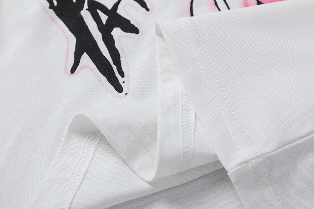Off-White 128 Hellstar Studios HS No Guts Glory Tee Print Short Sleeve Mens Womens T Off White S-M-L-XL - Image 12