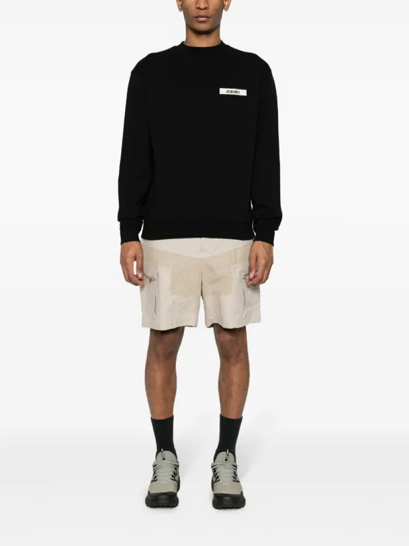 Unbranded 198 Jacquemus 26 New Embroidered Strap Label Logo Collar Top Black Beige Coffee Khaki S-XL - Image 20
