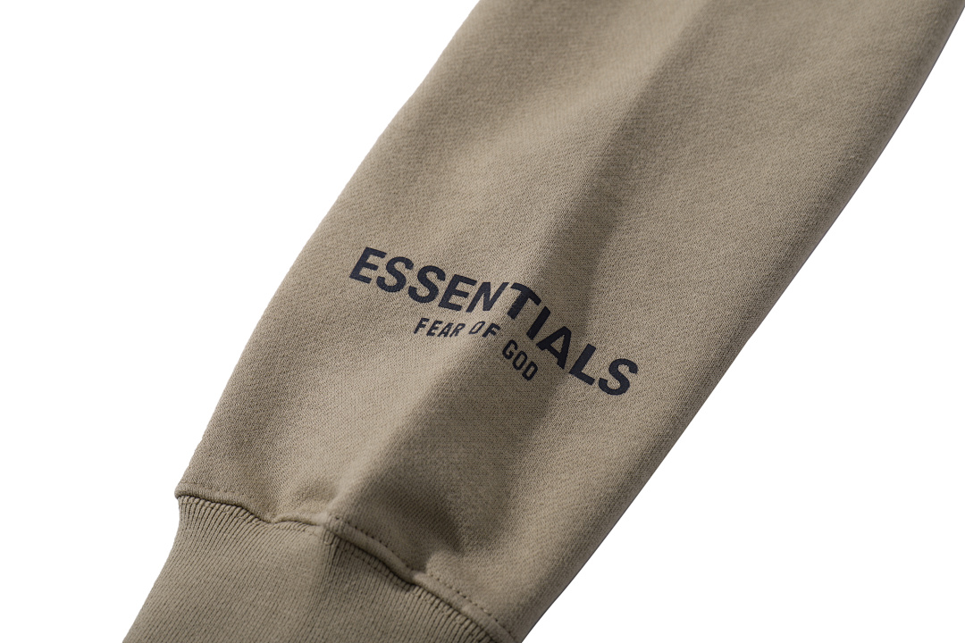Essentials 98 FEAR OF GOD ESSENTIALS FOG Sleeve LOGO Collar White Blue Light Black Apricot High Grey Camel S-XL 6675# - Image 84